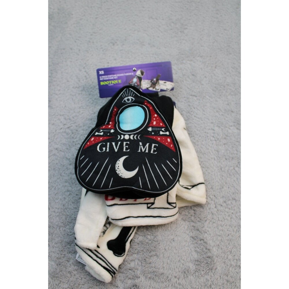 Bootique Fortune Board Ouija Pet Costume Set XS Halloween Spooky